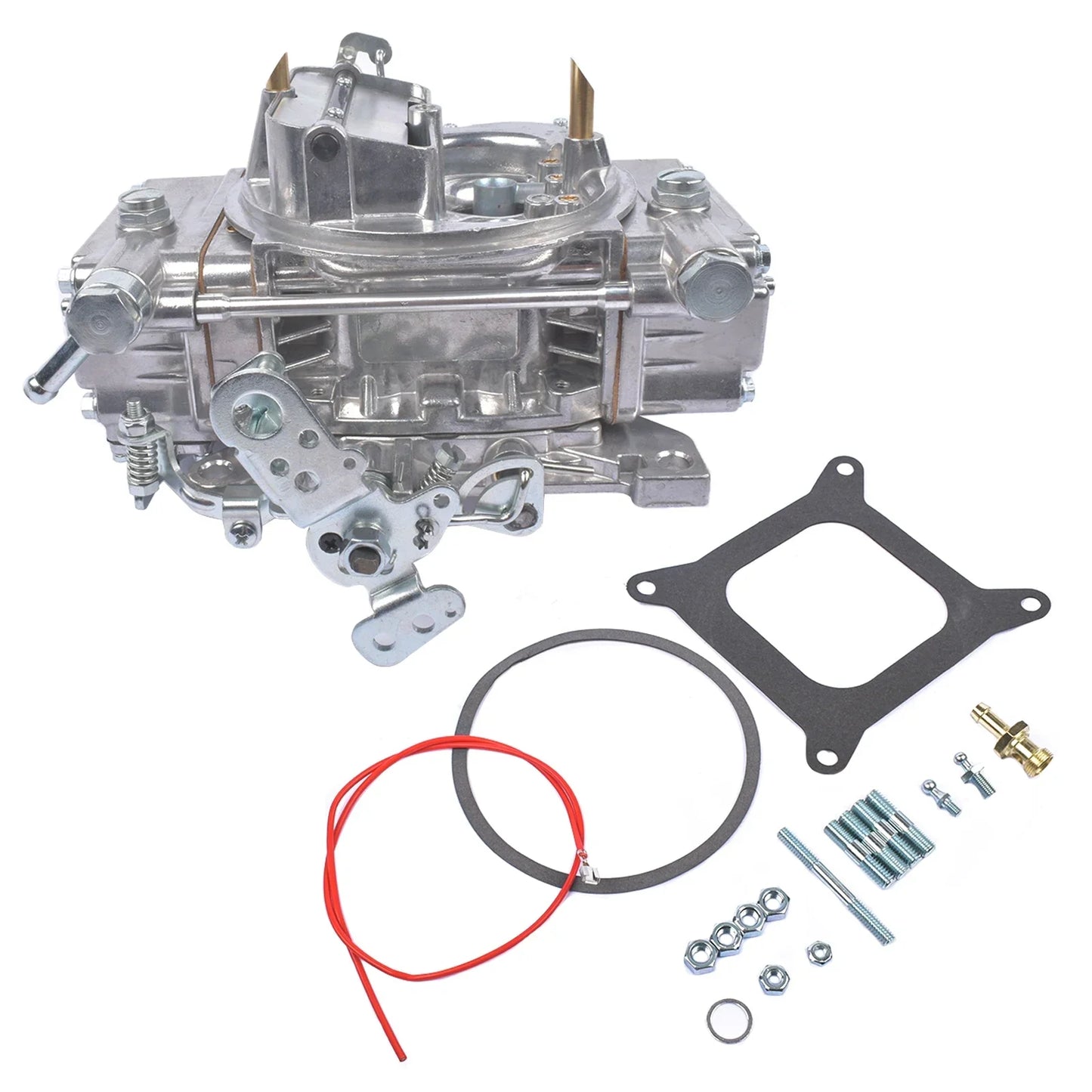 AP01 4 Barrels Karburator Manuel Choke 600 CFM til Holley Dodge Chrysler Ford Mercury
