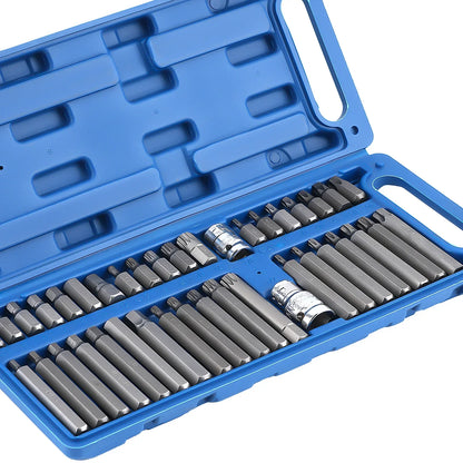 Zestaw 40 bitów Torx, Hex i Spline z adapterami