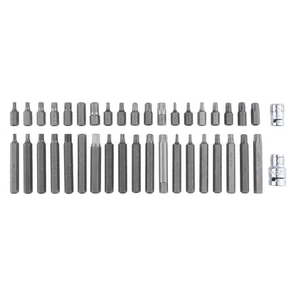 Zestaw 40 bitów Torx, Hex i Spline z adapterami