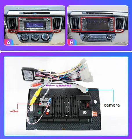 Radio nawigacja Toyota Rav 4 od 2012 - 2018 Carplay Android Auto