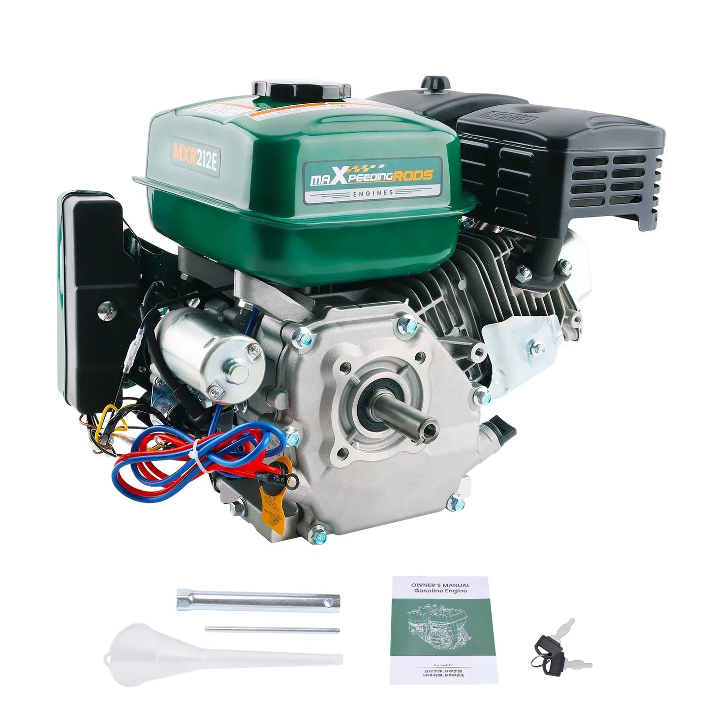 7hk 212cc bensinmotor Horisontell motor E-Start för vattenpump högtryckstvätt