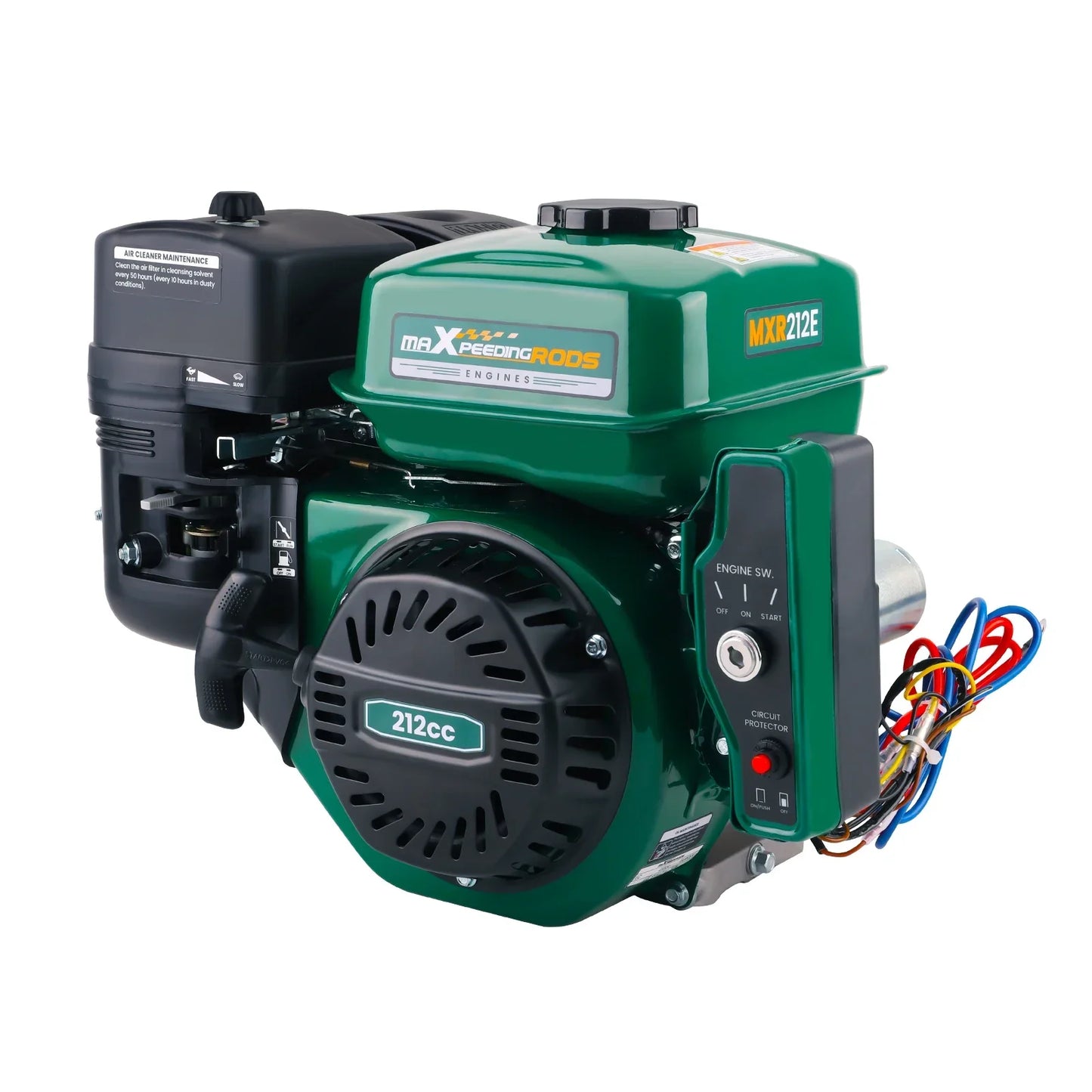 7hk 212cc bensinmotor Horisontell motor E-Start för vattenpump högtryckstvätt