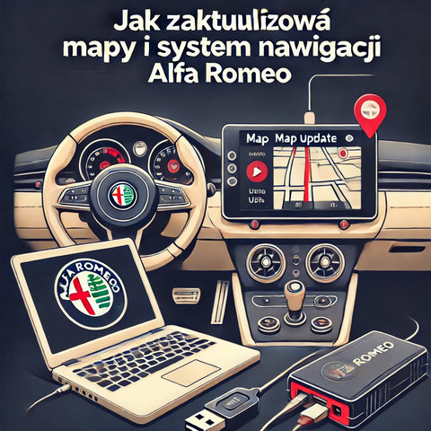 Jak zaktualizować mapy i system nawigacji Alfa Romeo