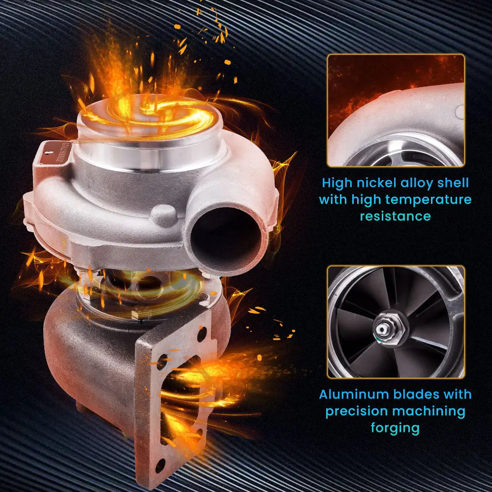 GT30 GT3037 GT3076 T3 Flange 2.5L-3.0L 0.82 Water Turbocharger 4/6 cyl 500 + HP