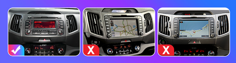 Radio nawigacja Kia Sportage 3 2010 - 2016 Carplay Android Auto