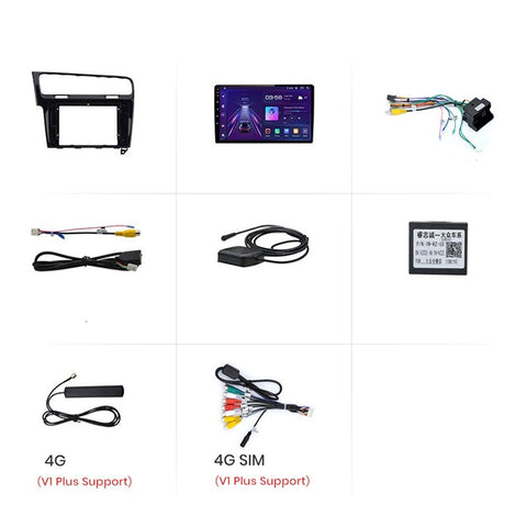 Radio nawigacja Volkswagen Vw Golf 7 2013 - 2017 Carplay Android Auto