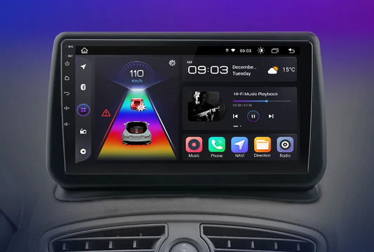 Radio voor Renault Clio 3 van 2005 - 2014 Android Auto met GPS en CarPlay