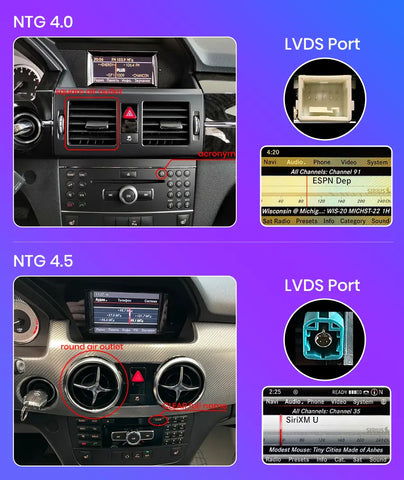 Radio nawigacja Mercedes Benz Glk 250 Glk 280 Glk 300 od 2008-2015 Android Auto CarPlay