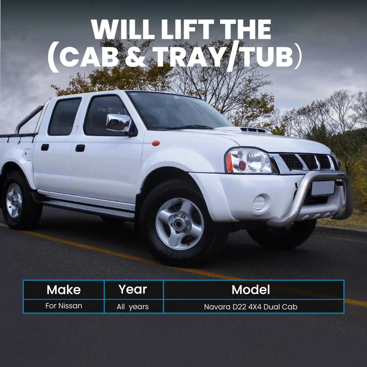 50mm Body Lift Block Bolt Kit for Nissan Navara D22 STR Dual Cab 2’’ d22 liftkit