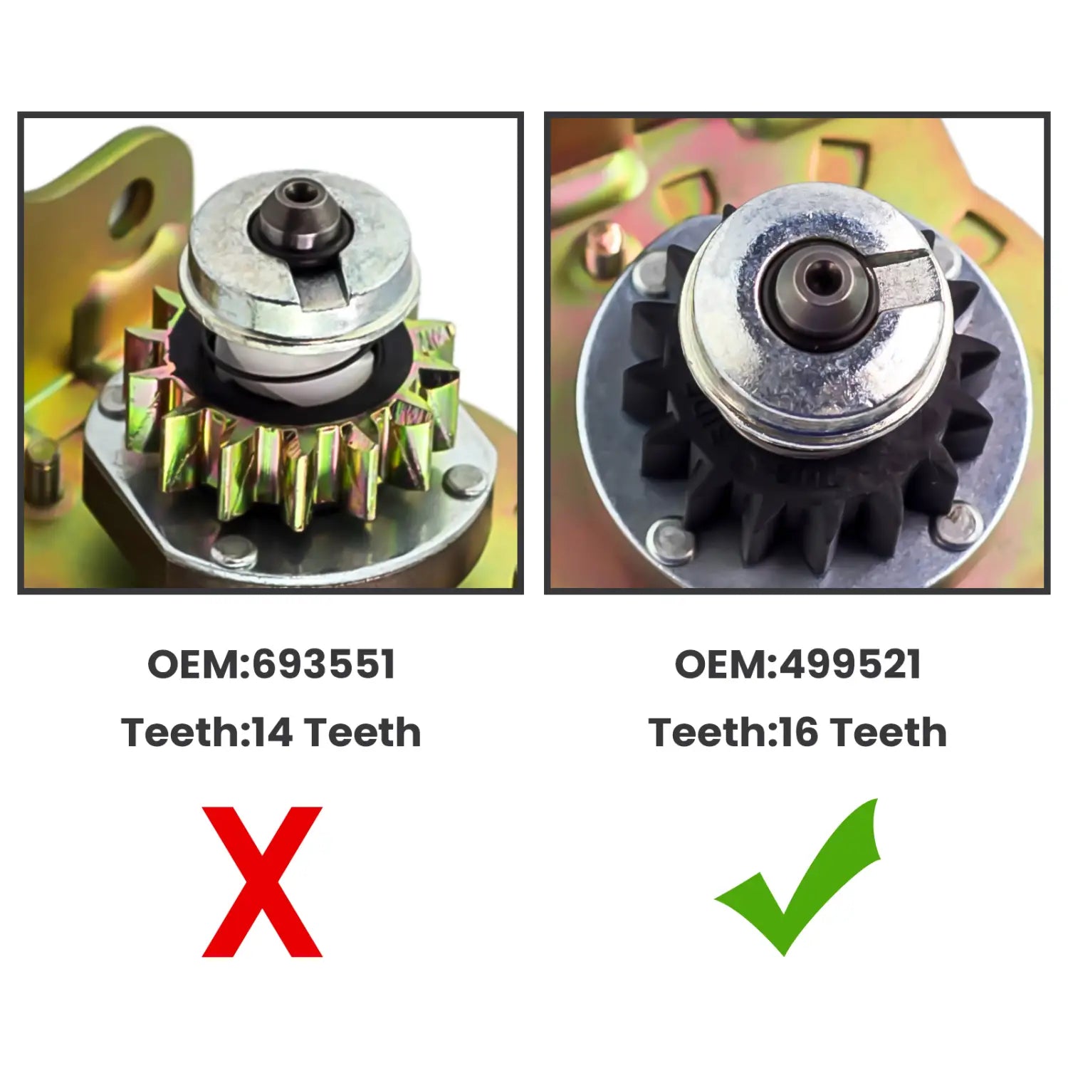 Starter for Briggs &Stratton Toro Lawn Mower 16 Teeth 106883 499521 5778 SBS0004 399169 691262 795121 BS-399169