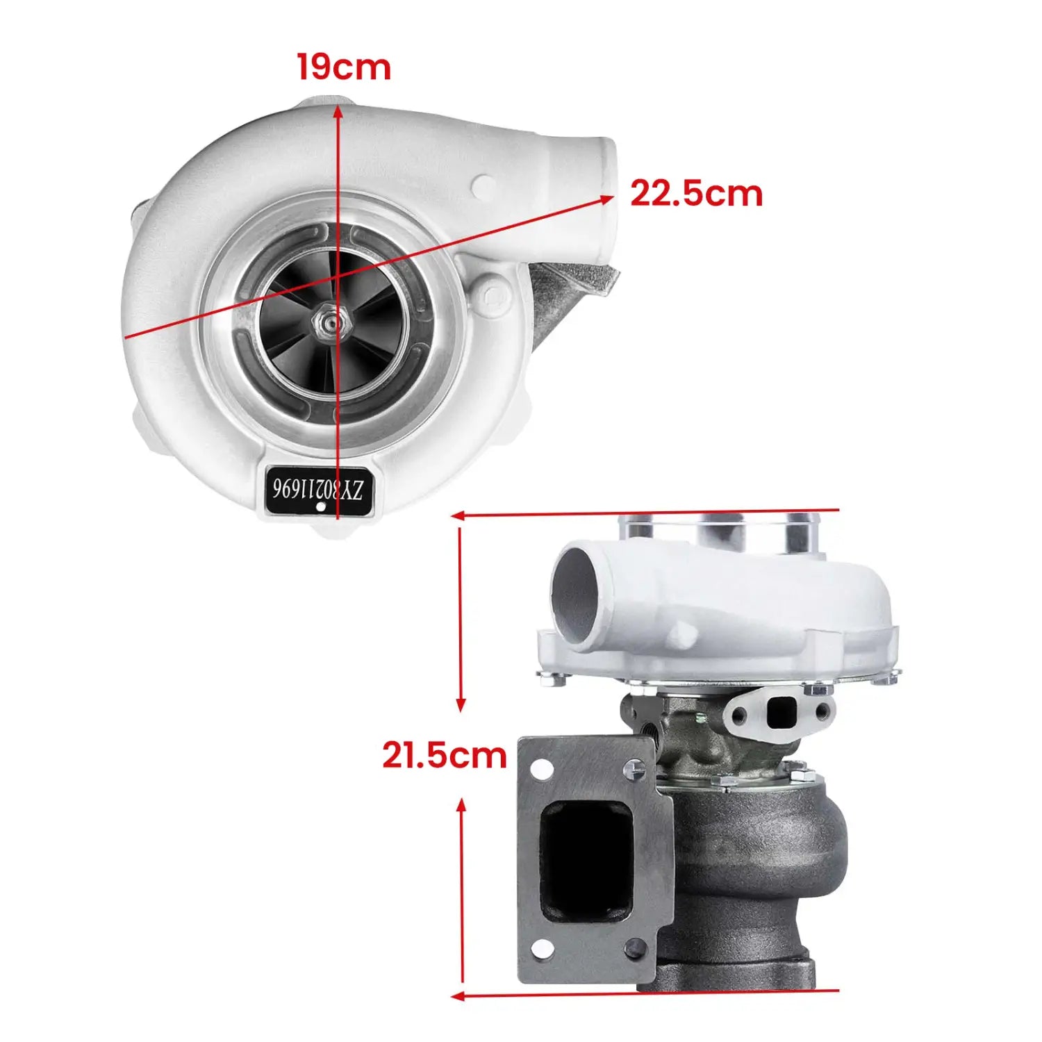 GT30 GTX3071R GT3071R GT3076 Universal Turbo charger Turbocharger for 4 / 6 cyl 2.5L-3.0L Boost Horse Power up to 500BHP