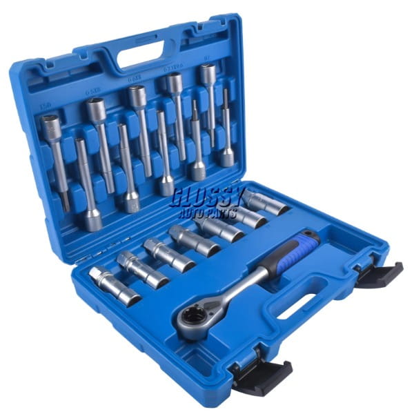 AP03 Set of 18 Shock Absorber Nut Tool Set Suspension Strut Strut Bearing Change Special Socket 1/2 Inch Drive