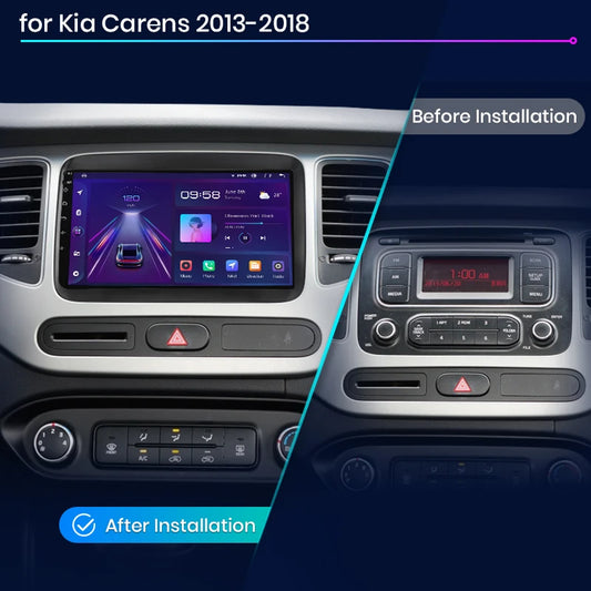 V1Pro AI Voice 4G Carplay Android Auto - Multimedia 2DIN GPS Radio dla Kia Carens 2013-2018