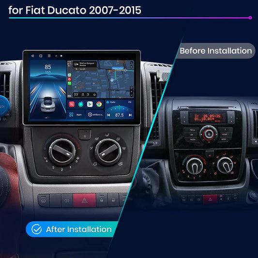 X7 MAX 13.1” 2K Radio Samochodowe AI Voice z Bezprzewodowym CarPlay i Android Auto do Fiat Ducato (2007-2015) - Multimedia Autoradio