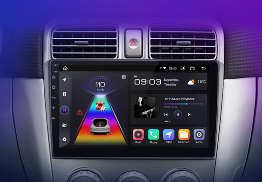 Radio do Subaru Forester SG 2002 - 2008 z Bezprzewodowym CarPlay i Android Auto – System Multimedialny 2DIN