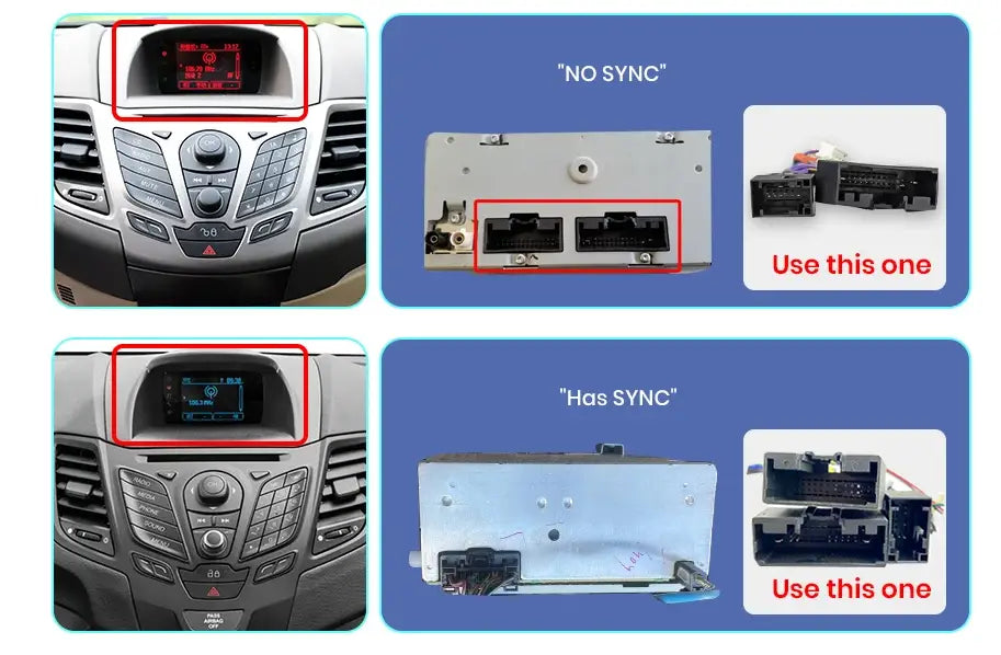 Radio do Ford Fiesta MK7 od 2009 - 2017 Multimedialne z Bezprzewodowym CarPlay Android