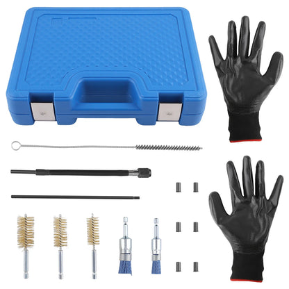 Injector for Seat Shaft Cleaning Set Injector for Seat s Cleaning Brushes Tools Kit-14Pcs