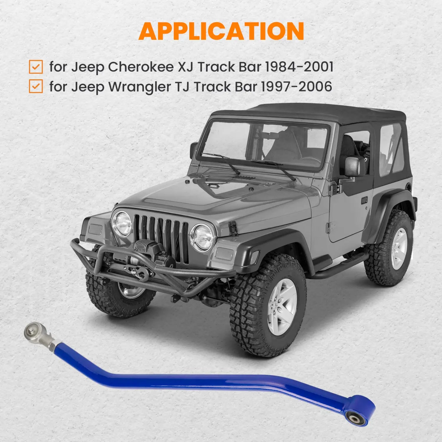 Suspension Panhard Rods/Bar for Jeep Wrangler TJ Track Bar 1997-2006 Cherokee for XJ w/1.5-4.5 Lift