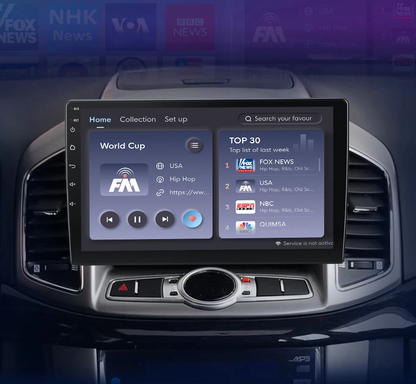 Radio para Chevrolet Captiva 2011 - 2016 – CarPlay, 4G 2-DIN, Multimedia GPS AI Voz Android Auto