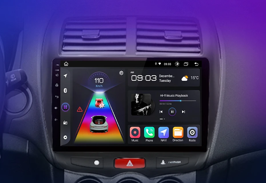 Radio voor Mitsubishi ASX 2010 - 2016 | Draadloos CarPlay en Android Auto