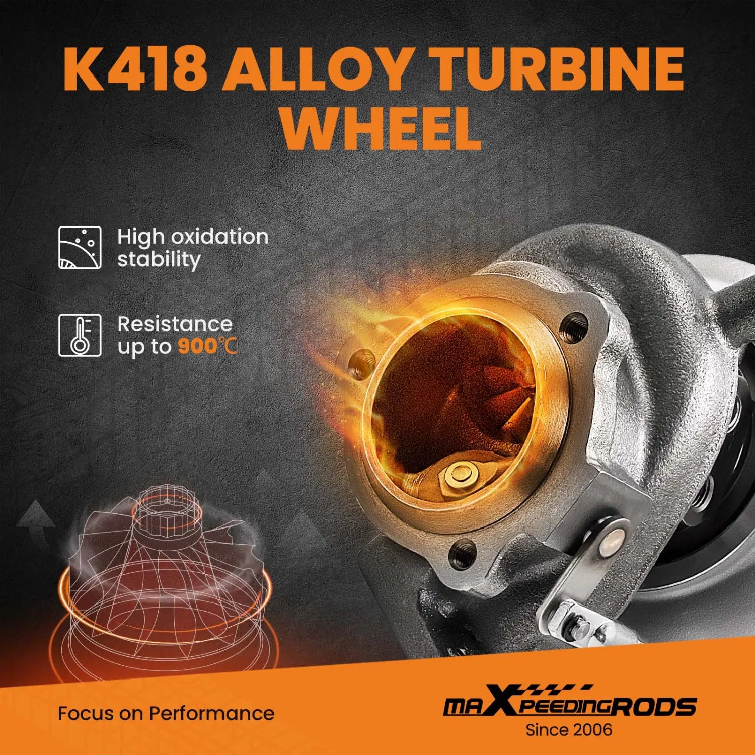 Turbo Turbocharger for Saab 9.03 9.05 AERO 2.3L 2.0L B235R 55559825 49189-01800 for 9-3 9-5 225 230 HP 99-00