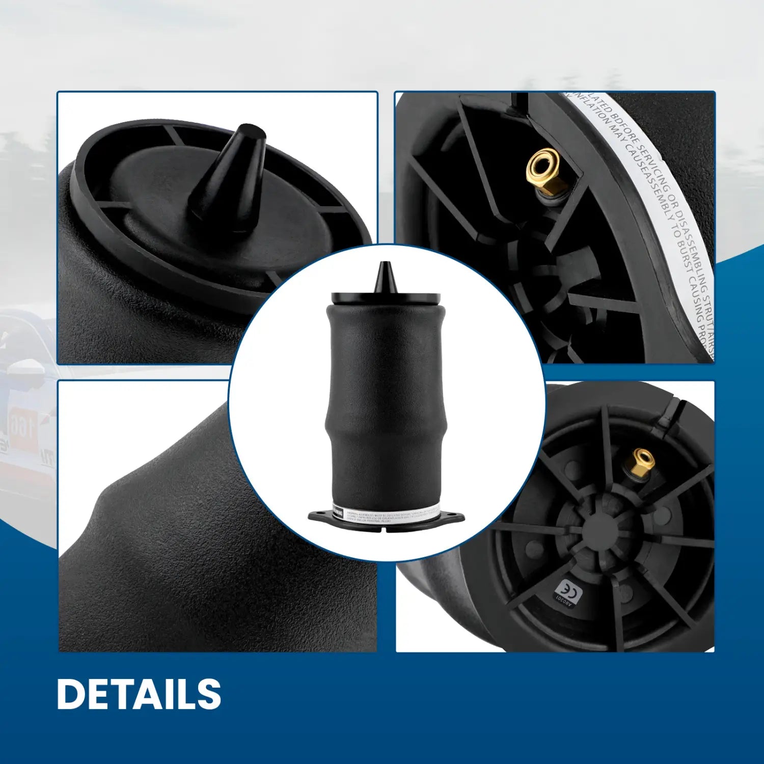 Pair Rear Air Spring Bag Suspension For Mercedes V Class Vito Bus W639 2003-2014