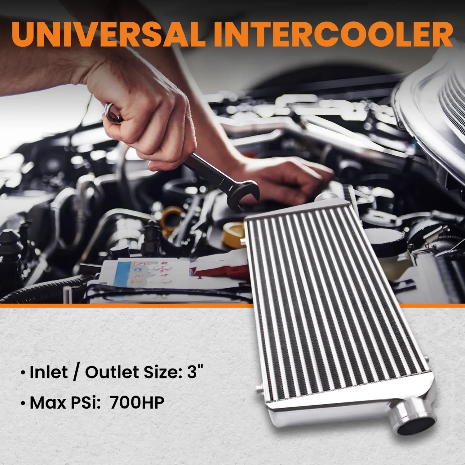 600x300x76 2.5’’ Intercooler Pipe ALLOY UNIVERSAL TURBO HARD PIPE 3’’ Thickness