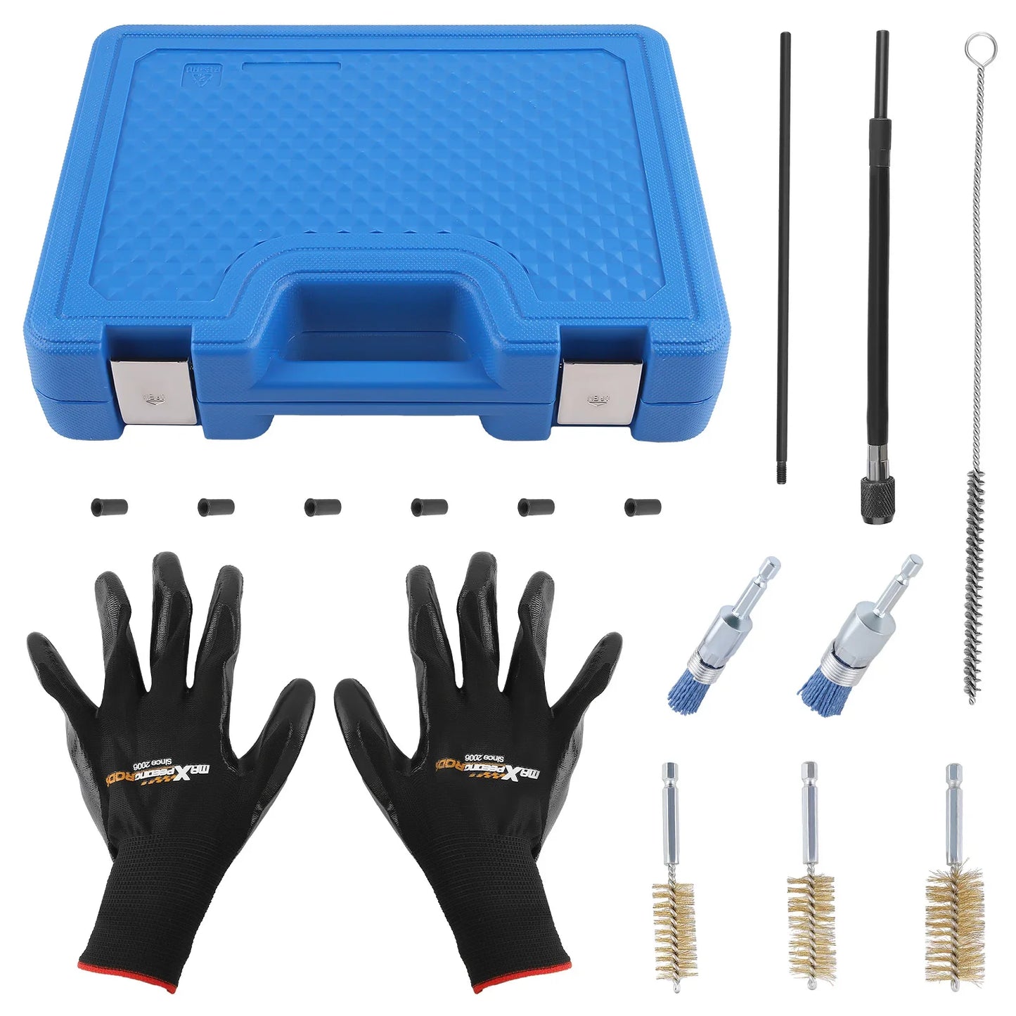 Injector for Seat Shaft Cleaning Set Injector for Seat s Cleaning Brushes Tools Kit-14Pcs