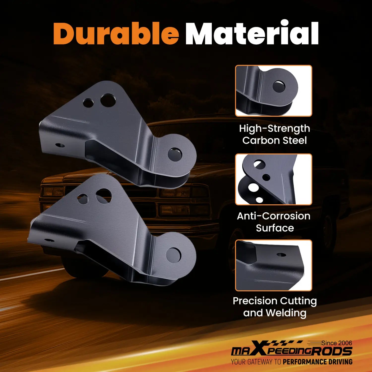 Rear Drop Shock Extensions Lowering Kit For GMC C1500 Pick-ups 1988-1998
