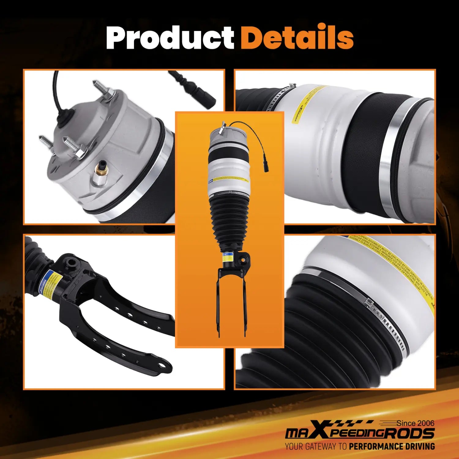 Front Right Air Suspension Strut For Porsche Cayenne VW Touareg 2011 -2018