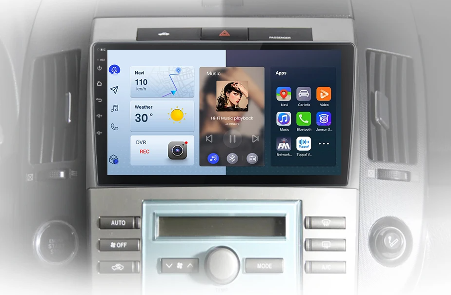 Radio Android Auto do Toyota Corolla Verso 2004 - 2009 – 2-DIN Multimedia GPS z CarPlay