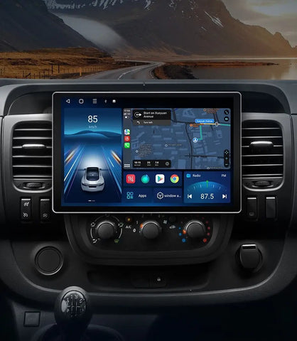 Autoradio Android 15 Pour Renault Traffic 3 / Opel Vivaro B – Écran Tactile 9 Pouces, 4+128 Go, CarPlay/Android Auto Sans Fil, GPS, Caméra De Recul