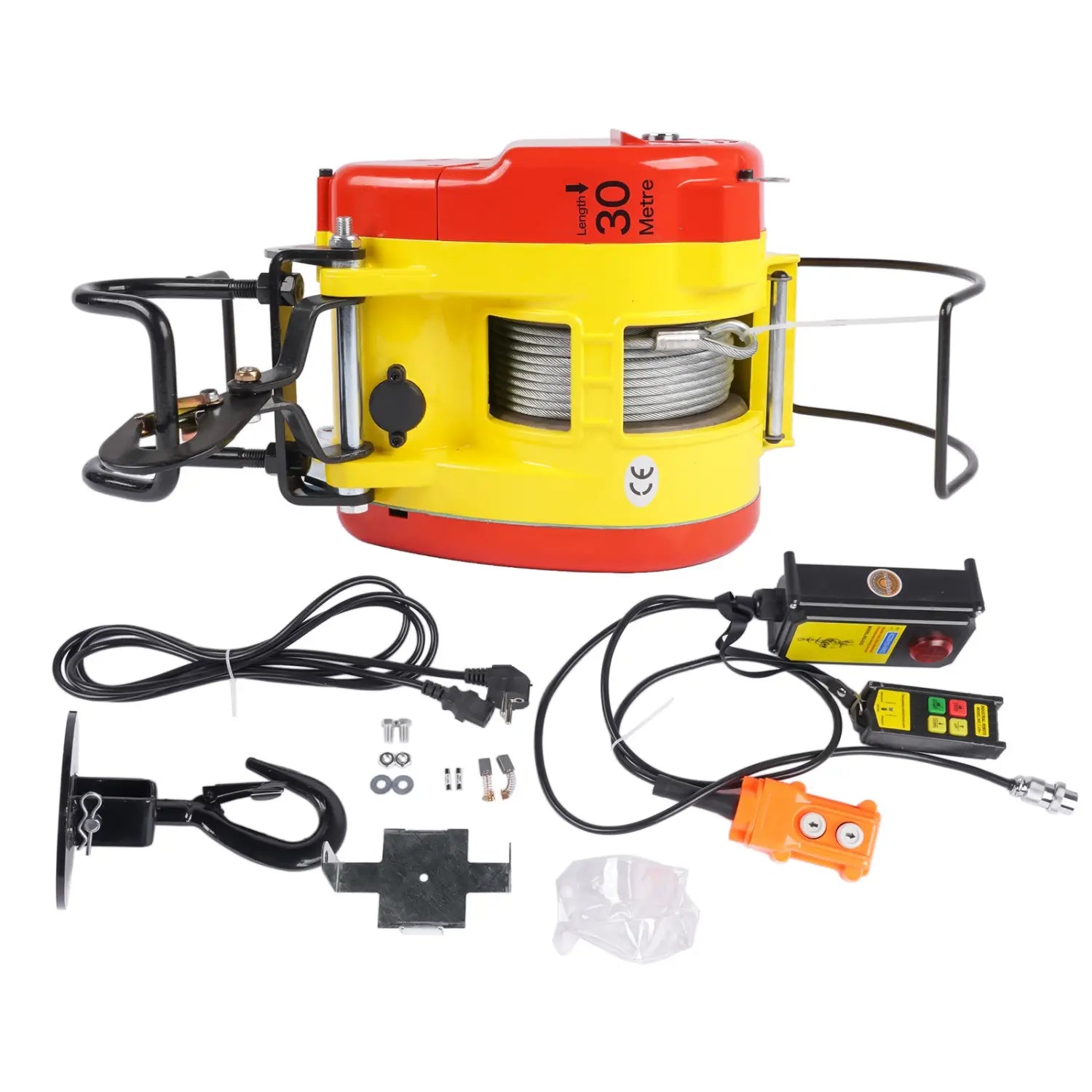Wciągarka Elektryczna 1800 W 2 w 1 Przenośna 500 kg Zdalne Sterowanie Hopzty