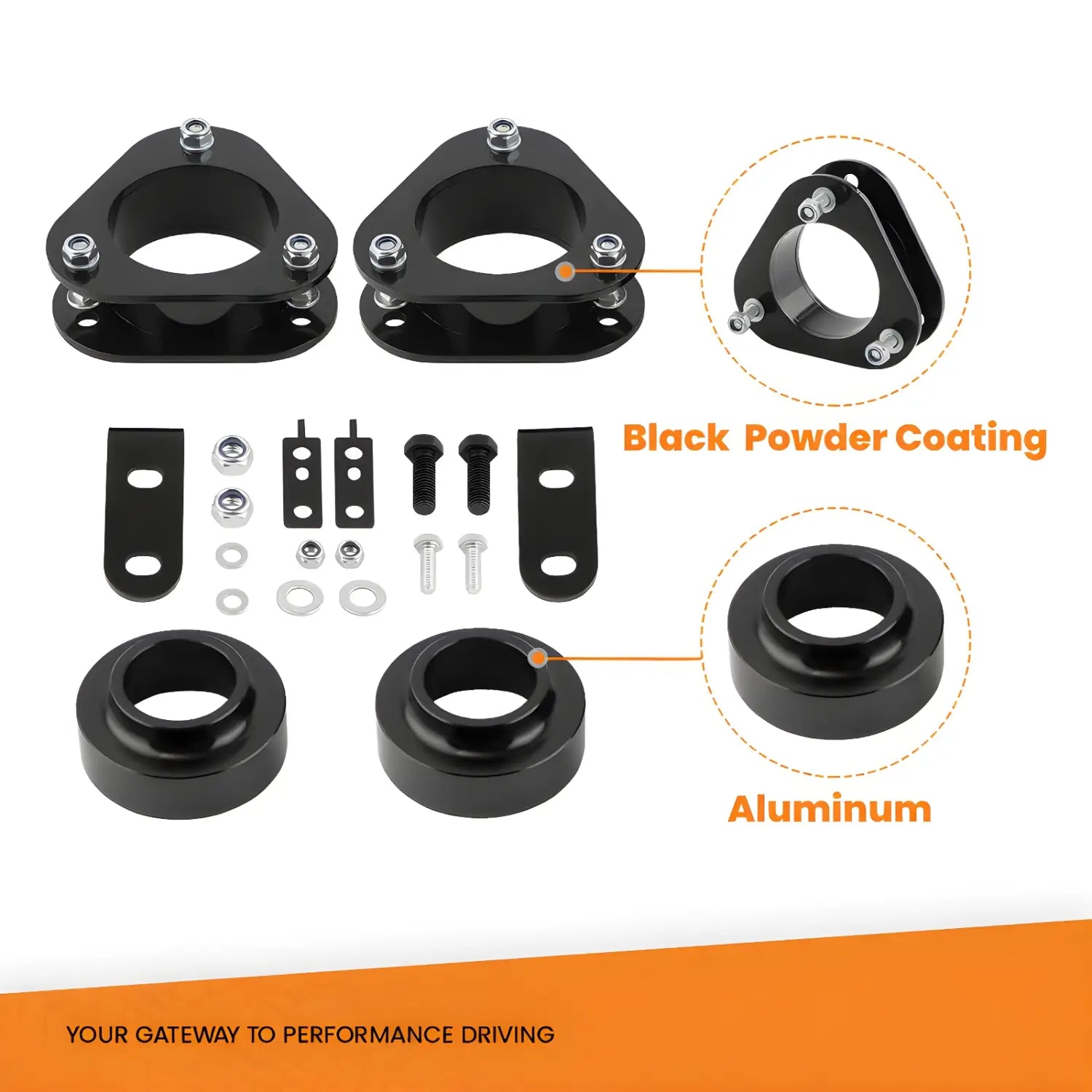 Front 2’’ Rear 1.5’’ Full Leveling Lift Kit w/ Spacers For Toyota RAV4 2006-2018