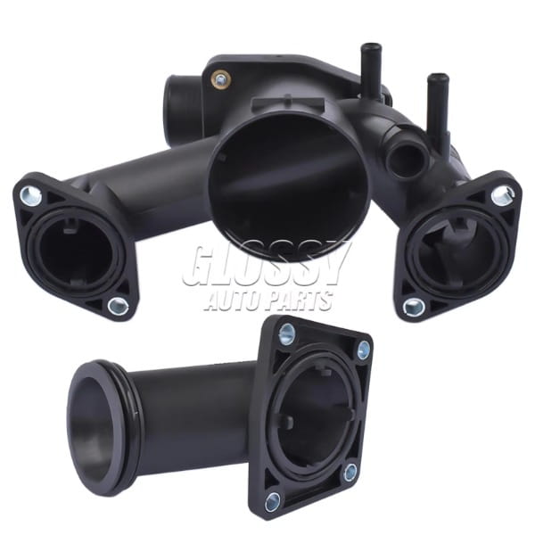 AP03 Thermostat Housing Assembly + Water Outlet for Jaguar S-Type XJ8 XJR 4.2L 2003-2005 AJ89485,AJ87947