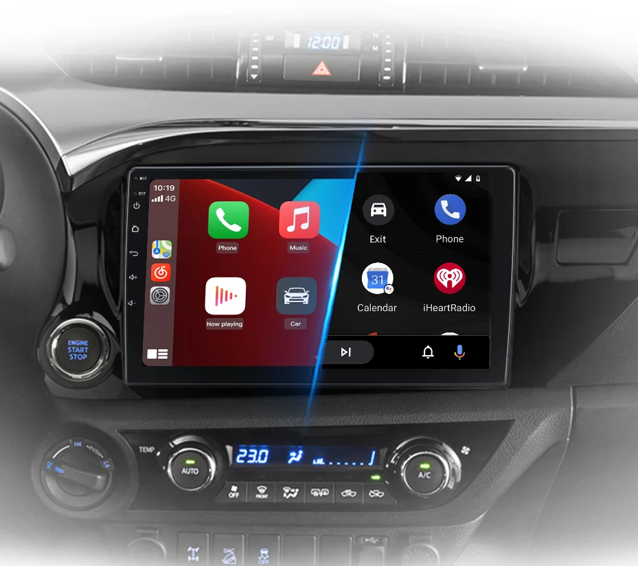 Radio do Toyota Hilux PickUp AN120 od 2015 - 2020 – Bezprzewodowe CarPlay i Android Auto