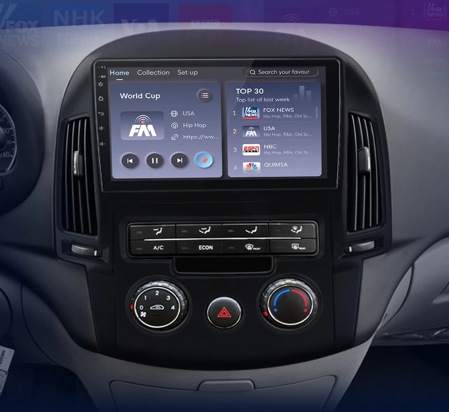 Radio per Hyundai i30 dal 2006 al 2011 – Wireless CarPlay e Android Auto, GPS 2DIN