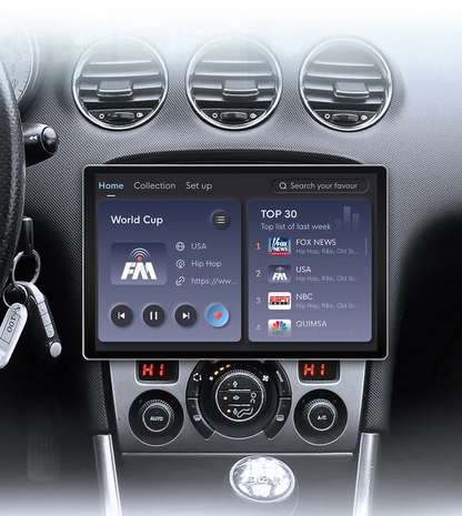 Radio voor Peugeot 308/308SW/408 van 2012 - 2020 met Wireless CarPlay en Android Auto