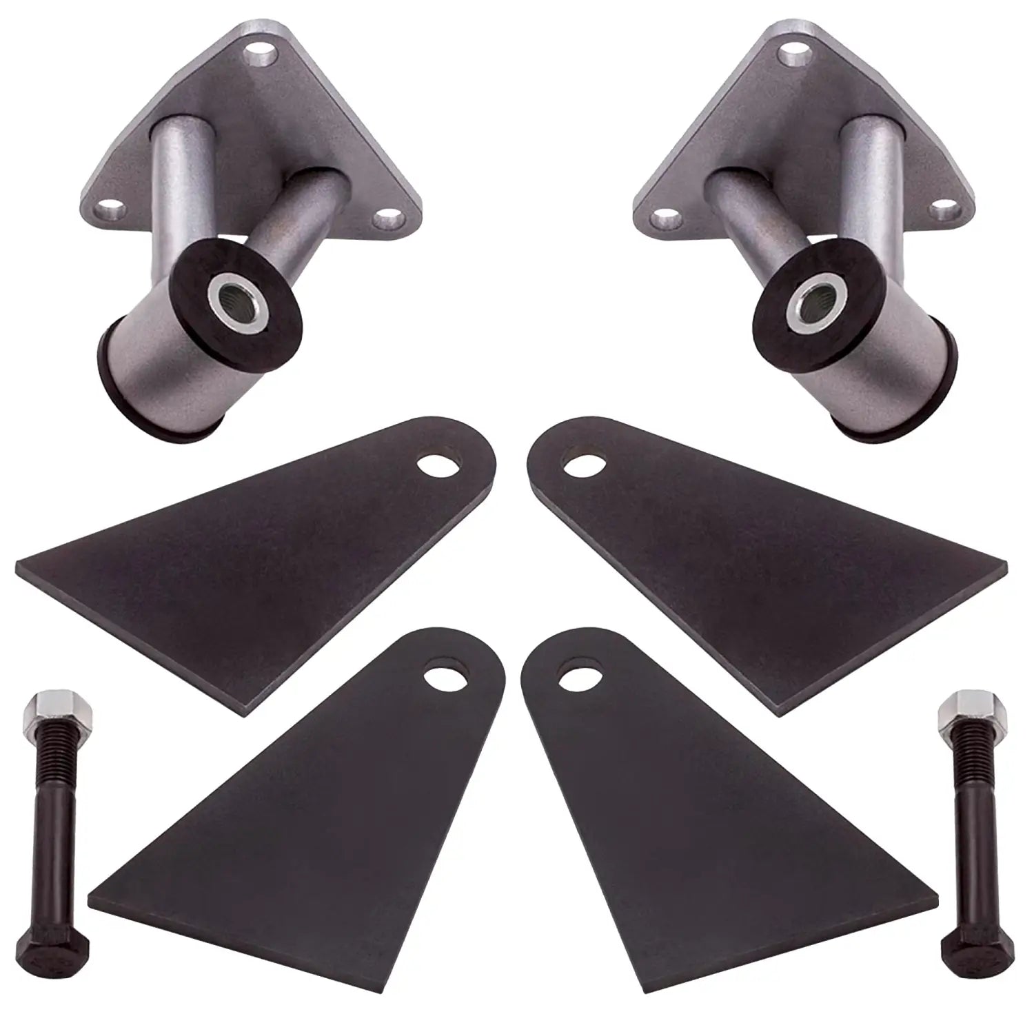 2 Pieces Engine Bracket Suitable For Sbc Hardware Included Bushing Base Steel Material For Chevy BBC SBC 350 396 454