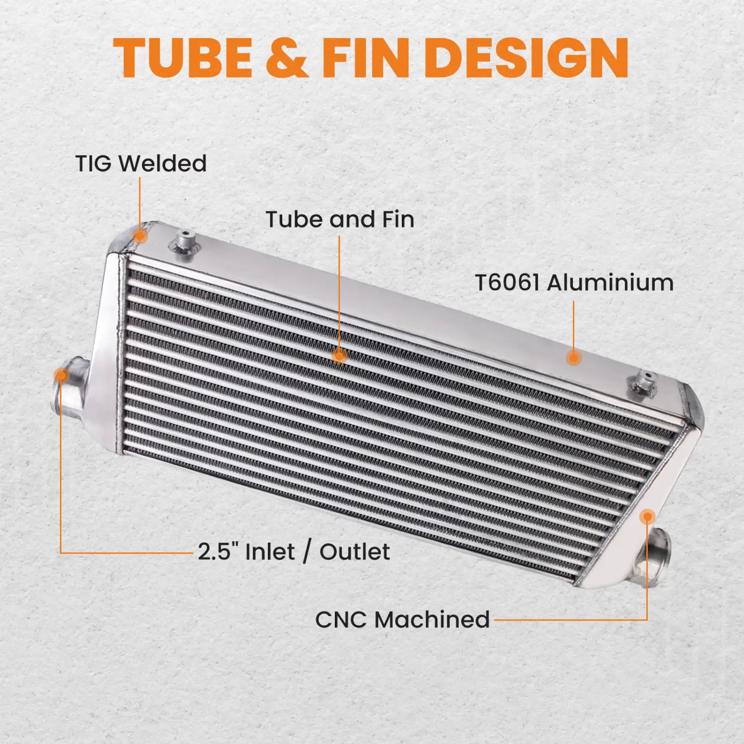 600x300x76 2.5’’ Intercooler Pipe ALLOY UNIVERSAL TURBO HARD PIPE 3’’ Thickness