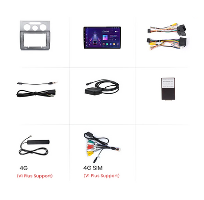 2003–2010 m. „Volkswagen Touran 1“ radijas – belaidis „CarPlay“ ir „Android Auto“