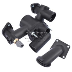 AP03 Thermostat Housing Assembly + Water Outlet for Jaguar S-Type XJ8 XJR 4.2L 2003-2005 AJ89485,AJ87947