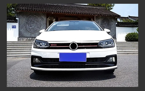 Lampy przednie do Volkswagen VW Polo (2017-2021) - z reflektorami LED soczewką projekcyjną dzienne DRL i dynamicznym