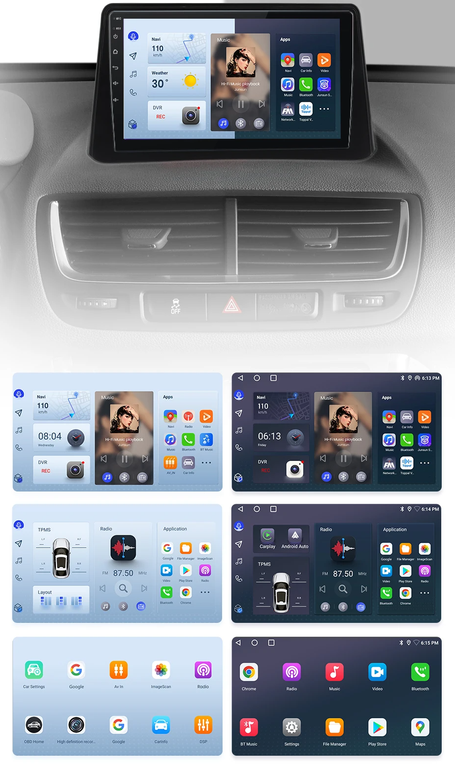 Radio pentru Opel Mokka 2012 - 2016 Wireless CarPlay și Android Auto