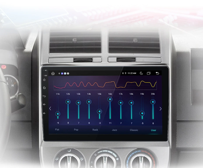 Radio voor Jeep Compass 2007 - 2009 Multimedia GPS AI Voice 4G met draadloze CarPlay en Android Auto