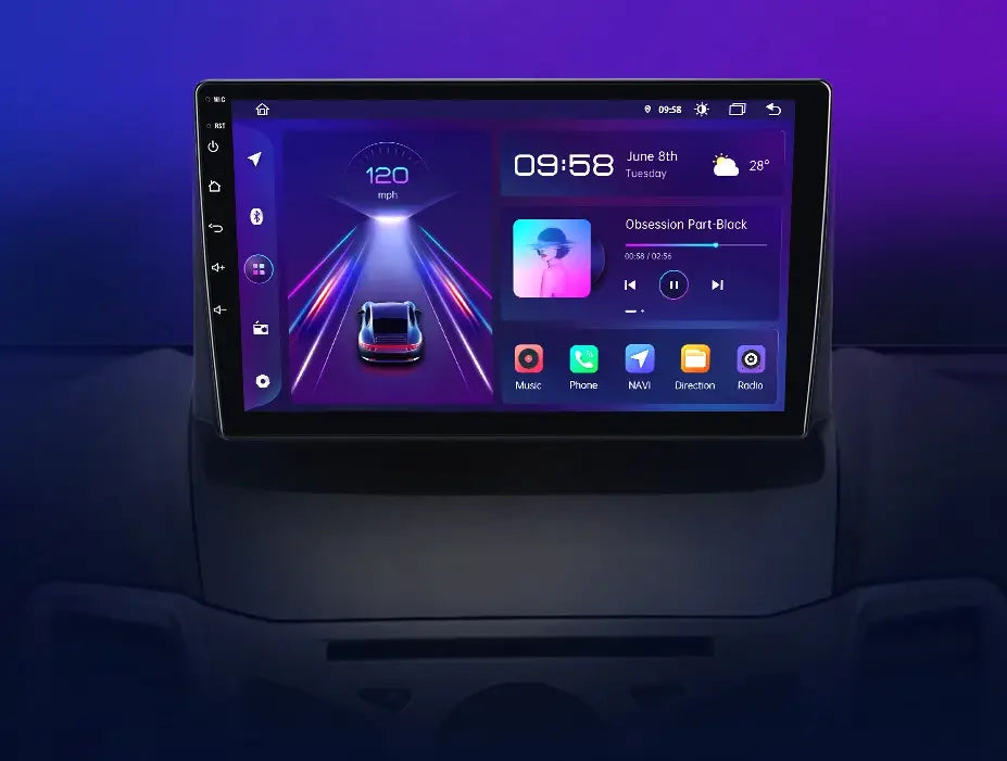 Radio do Ford Fiesta MK7 od 2009 - 2017 Multimedialne z Bezprzewodowym CarPlay Android
