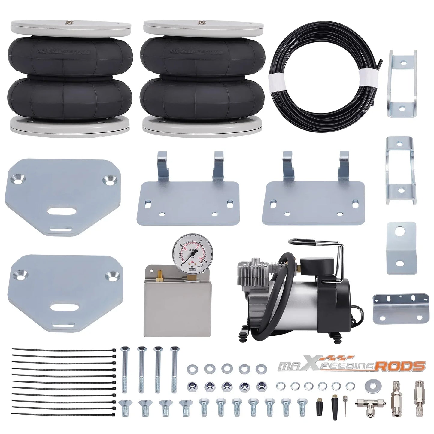 Luftfjädringssats med kompressor till Opel Movano X70 FWD 1999-2010 4000KG