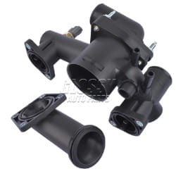 AP03 Thermostat Housing Assembly + Water Outlet for Jaguar S-Type XJ8 XJR 4.2L 2003-2005 AJ89485,AJ87947