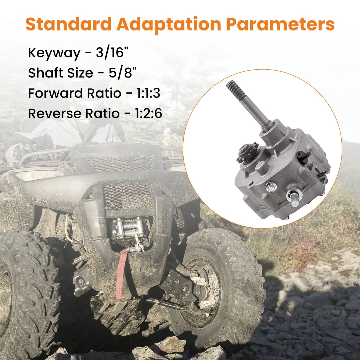 Go Kart Forward Reverse Gear Box for 2HP-13HP Engine 4 Stroke Gearbox