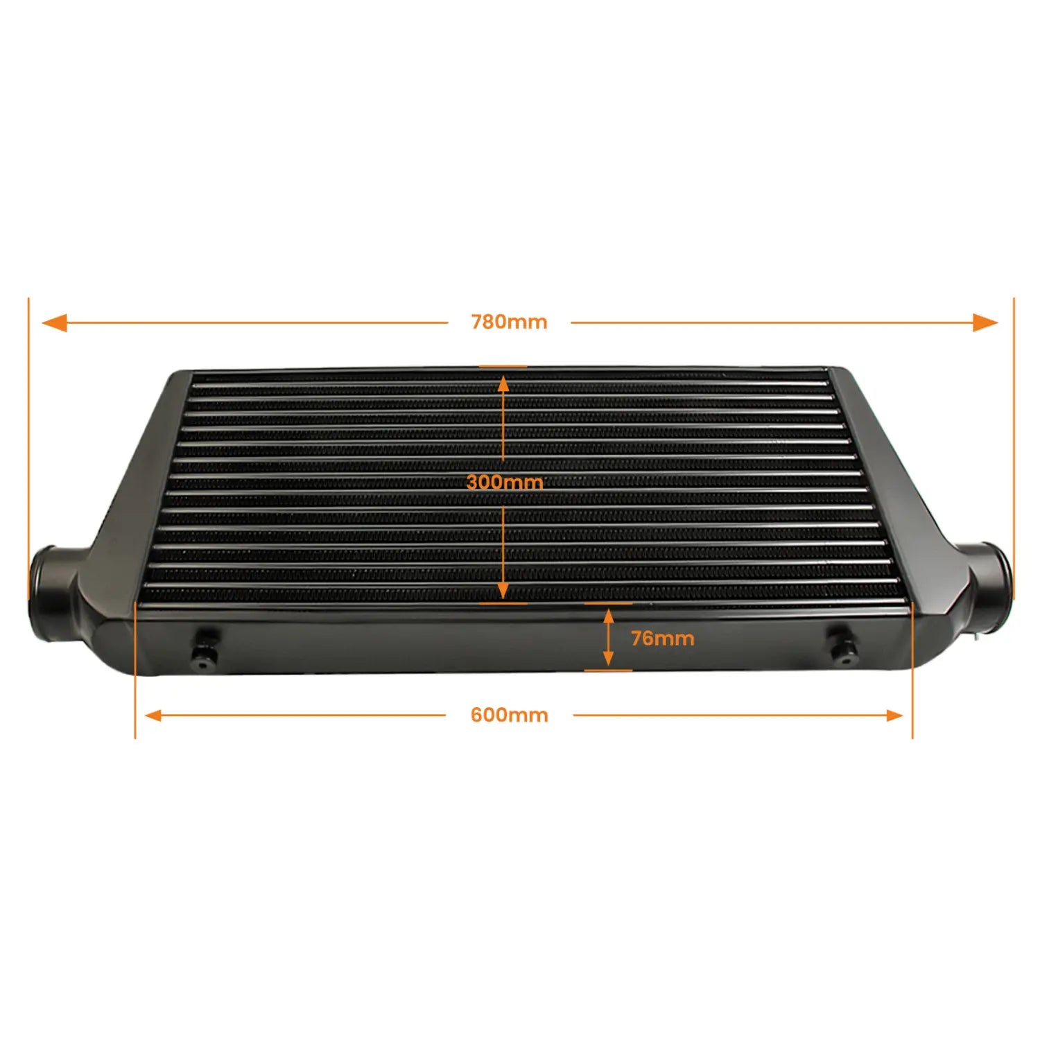 600x300x76 Intercooler 3.0’’ 76mm Inlet Outlet + 2.5’’ 64mm Intercooler Pipe Kits
